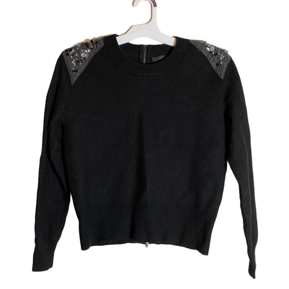 J. Crew Black Wool Sweater‎